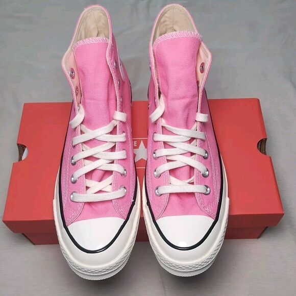 Converse Chuck 70 Hi Prime Pink White Egret Black High Top Walk Gym NIB Sz M7 W9 - Picture 3 of 8